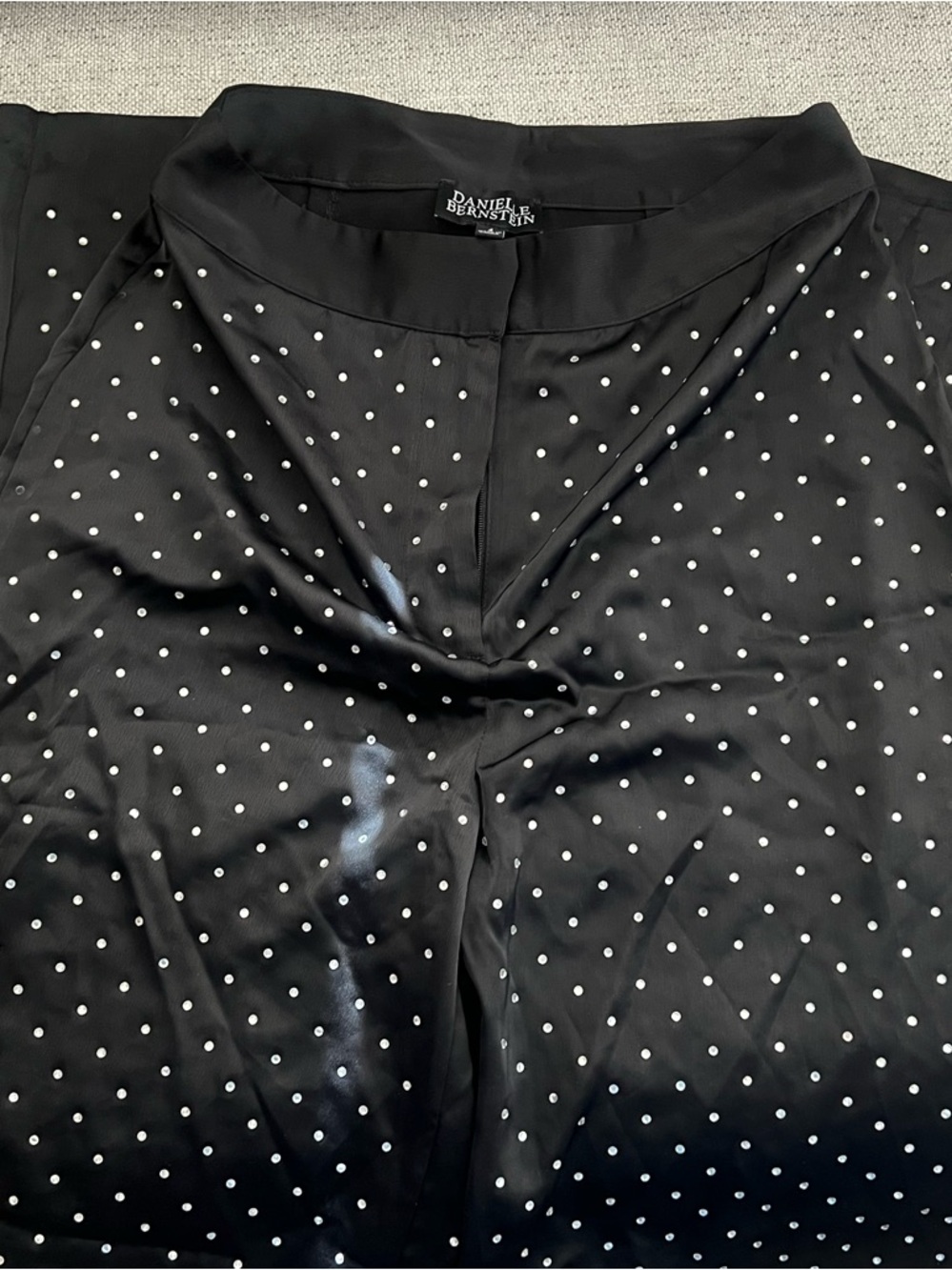Danielle Bernstein  Black Pants with rhinestones